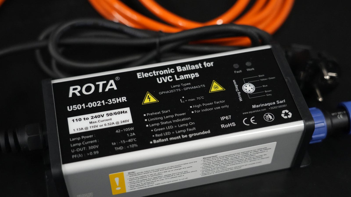 ROTA Vorschaltgerät für eine UVC-Anlage am Koiteich