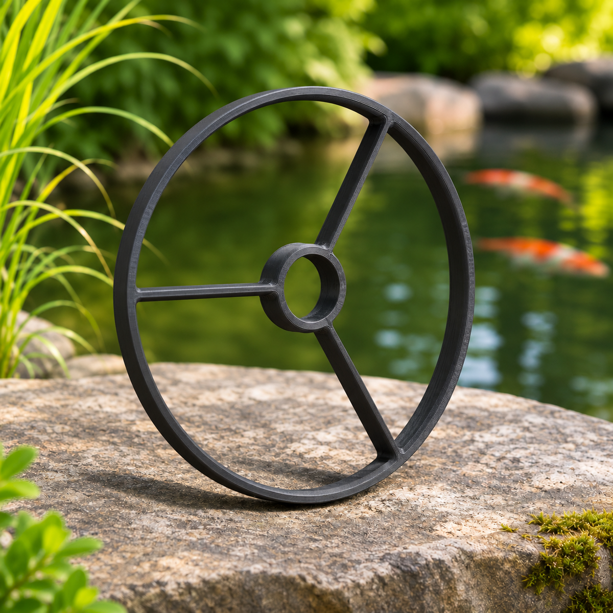UVC-Halterung für DN160 KG-Rohr – 3D-Druck-Halterung aufrecht